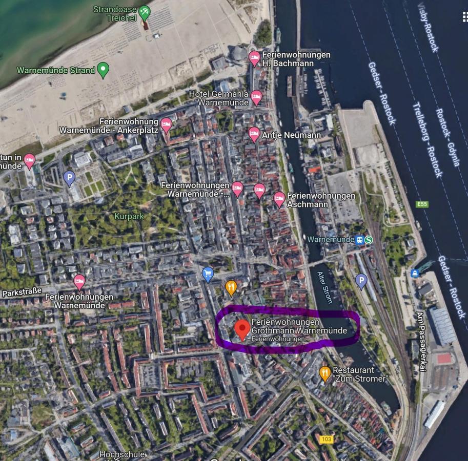 Zur Duene Warnemuende Villa Rostock Exterior foto